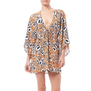 Olivaceous Floral Vintage Dress